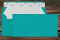 [16409191] Briefhüllen mit Seidenfutter DL 110x220 mm Haftklebend Ocean gerippt 100 g/qm